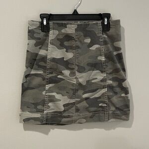 Jolt Camo Denim Skirt